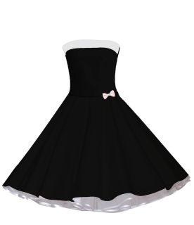 50er Jahre Tanz Kleid zum Petticoat Rockabilly