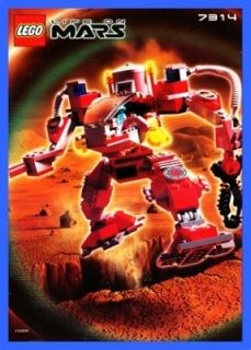 LEGO BAUANLEITUNG 7314 Life Mars Roboter Recon Mech 794