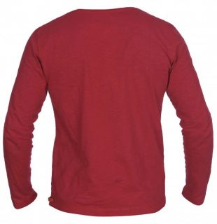 BAXMEN 3157 Longsleeve Pullover Shirt Split rot Gr.XL *NEU&OVP*