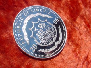 RAR SILBER 30,4g 5 Dollar 2006 Liberia Great Wall China