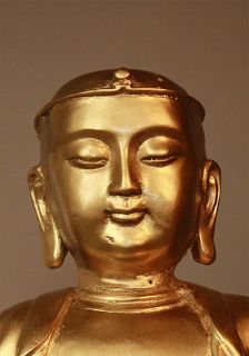TIBETISCHER MÖNCH SKULPTUR BUDDHA STATUE BRONZE FIGUR TIBET ASIATIKA