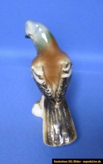 schöne Porzellan Figur Vogel Eichelhäher (?)   ein Dachbodenfund