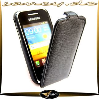 Samsung S5360 Galaxy Y Flip Leder Tasche Schutz Hülle Etui Case 199