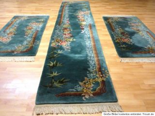 Chinateppich Läufer Bettumrandung Teppich Orientteppich Carpet