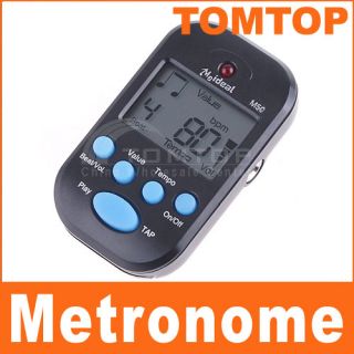 New LCD Digital Beat Tempo Mini Metronome Black