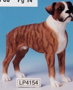 BOXER dunkelbraun,Hund Tierfigur,Leon. Koll.,14 cm,NEU