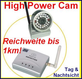 Power IR Funkkamera mit 500mW Empfaenger 812CWAS RC310 Reichw bis 2km