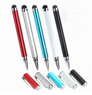 Stylus Pen Touch Stift 2 in 1 Metal Kugelschreiber Eingabe iPhone iPad