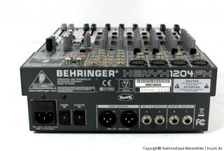 BEHRINGER XENYX1204FX Mischpult Mixer mit USB