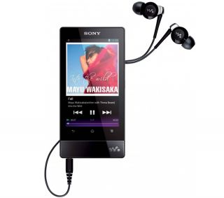 SONY MP4 Player mit FM Tuner NWZ F805 16 GB Schwarz WLAN MP3 G Sensor