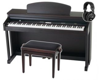 DP1000 Digitalpiano rosenholz Piano Klavier Notenablage Pedale Bank