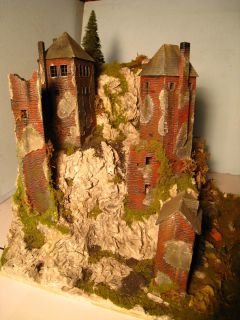 Super Diorama die alte Burgruine Gebaeude Burg Handarbeitsmodell Modul