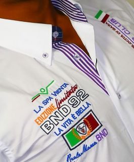 Designer Hemd Stick Polo Shirt Kontrast Button Down Kragen 813