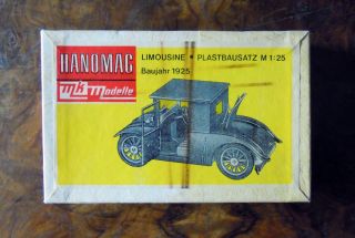 Hanomag Modellbaukasten Limousine Oldtimer 1925 Plastbausatz 125 DDR