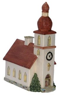 Lichthaus versch. Kirchen aus Porzellan von G.Wurm