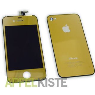 iPhone 4 4G Umbau Set Farbig CHROM GOLD komplett #820