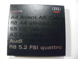 Audi R8 5 2 FSI quattro 2009 Pressemappe Mediainfo CD Katalog Foto