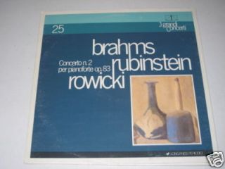 BRAHMS/Rubinstein/Rowicki/I grandi concerti/25/LP