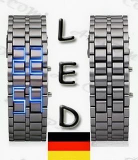 LED Design Samurai Digital Uhr Blau ARMBANDUHR EDEL NEU