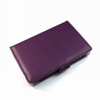 lila Leder Tasche Case Cover Etui Schutz hülle für Sony PRS T1 eBook
