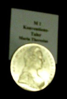 Maria Theresia Taler 1780 NP   28 Gramm   833/1000 Silber