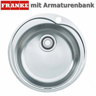 Franke Edelstahlspüle Pamira Spüle Einbauspüle Küchenspüle rund