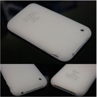 Weiß Gummi Handy Tasche Schutz Silicon Slim Case Hülle 839