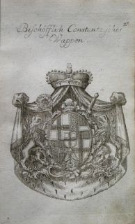 Franz Konrad von Rodt Konstanz WAPPEN 1767