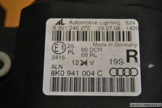 Original AUDI A4 8K LED TFL Bi Xenon Scheinwerfer SATZ R+L 354,49