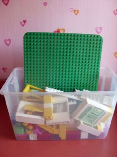 Lego Duplo Puppenhaus Haus 3 Platten, 5 Zimmer, Familie, Spielplatz
