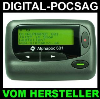 Digitaler Meldeempfänger Alphapoc 601 POCSAG BOS +OVP+