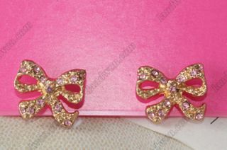 Gk4851 New Fashion jewelry Womens Retro Bowknot Diamond Earrings Stud