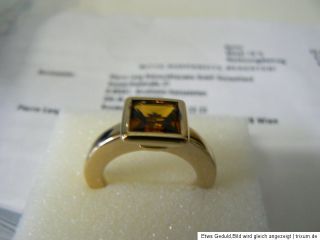 Pierre Lang,Ring mit Zirkonia,Gestempelt,vergoldet 18 mm,ungetragen