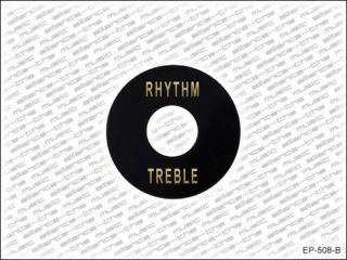 LP Style Rhythm/Treble Plate, schwarz