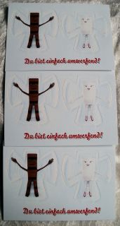 Kinder Riegel Edgar Postkarten Schoki und Milky Du bist .3 Karten