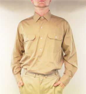 Diensthemd Hemd BW Uniformhemd langarm braun beige