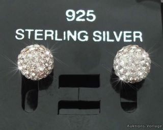 925 echt Silber Ohrstecker mit Swarovski Steinen