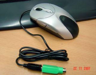BTC M893 4D Office Ergo Mouse USB/PS2, Kabel ~NEUWARE~