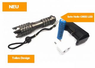 18W Design CREE LED Chip Taschenlampe mit 3200 mAh Akku Sehr Hell 190