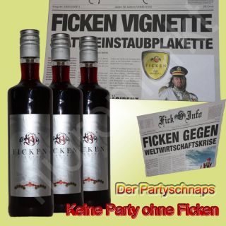 Ficken Likör Partyschnaps 0,7 l Flasche 1L13,36€