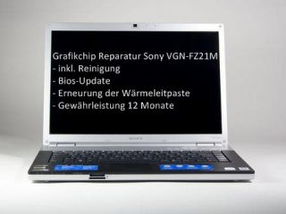 Grafikkarte Grafikchip Mainboard Reparatur Sony Vaio VGN FZ31S FZ11L