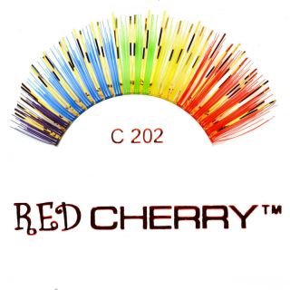 Red Cherry C202 Falsche Wimpern Bunt mit Glitzer