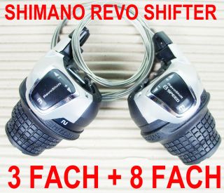 SHIMANO REVO SHIFTER DREHGRIFF SCHALTER SET 3 FACH UMWERFER + 8 FACH