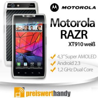 Motorola RAZR XT910 16GB weiß  OHNE Vertrag Ohne Simlock
