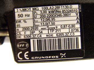 Grundfos MTR 15 5/2 A W A HUUV 3kW Eintauchpumpe Pumpe