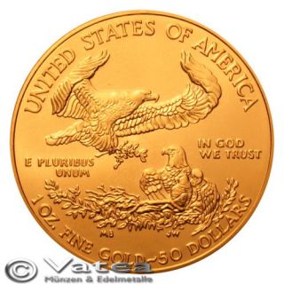USA 50 USD Gold Eagle 2012 Liberty 1 Unze Feingold NEU