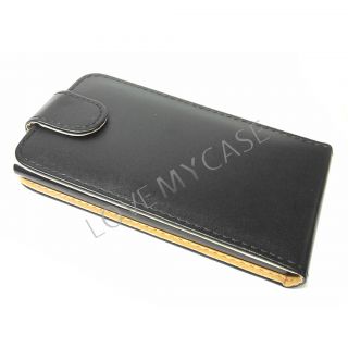 Nokia Lumia 920 / Stylish PU Leather Flip Case / BLACK / NEW