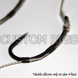 CUSTOM RIGS Hair Rig with KORDA N TRAP & KAPTOR Carp Fishing Hooks