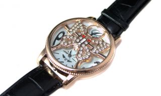 Trend Damen Luxus Armbanduhr Schmetterling Butterfly