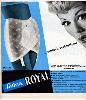 Felina  Felina Royal  Hüfthalter  Werbung 1961  